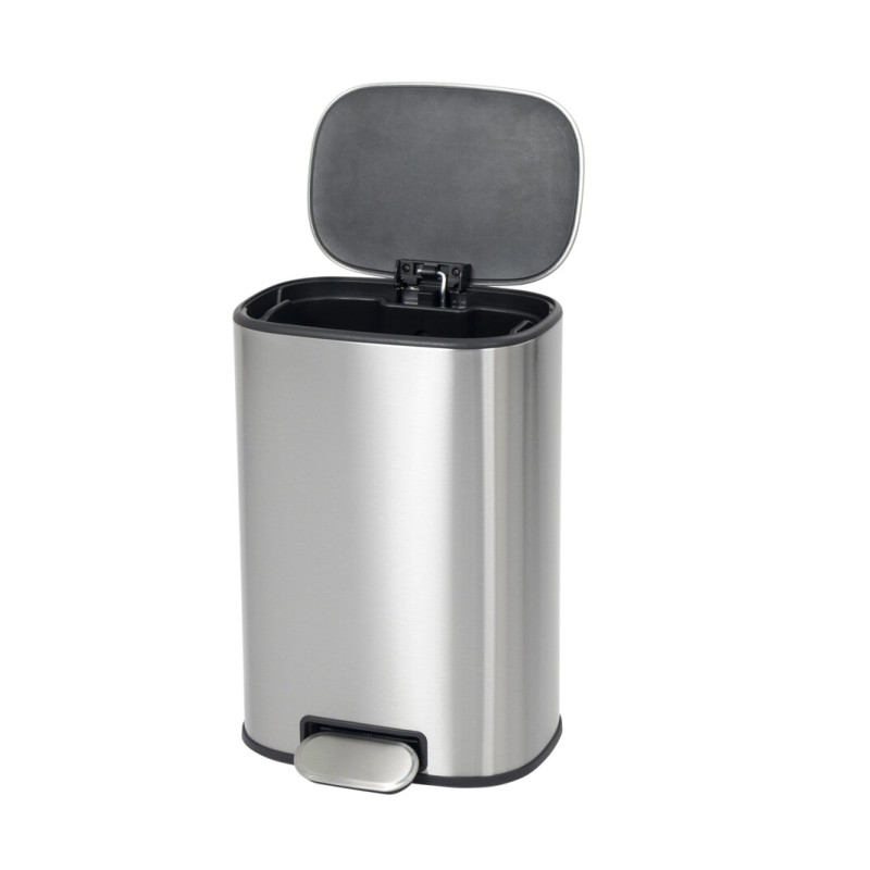 Відро для сміття з плавним закриттям овальне Mixxus Premium Diverse-TC0105 SS Color 5л колір нержавіюча сталь