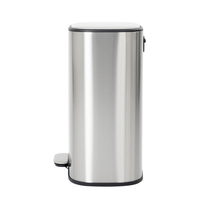 Відро для сміття з плавним закриттям овальне Mixxus Premium Diverse-TC0105 SS Color 5л колір нержавіюча сталь