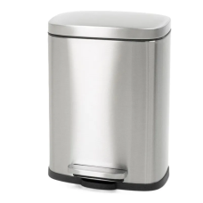 Відро для сміття з плавним закриттям прямокутне Mixxus Bevel-TC0105 SS Color 5л колір нержавіюча сталь