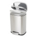 Відро для сміття з плавним закриттям прямокутне Mixxus Bevel-TC0105 SS Color 5л колір нержавіюча сталь
