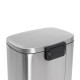 Відро для сміття з плавним закриттям прямокутне Mixxus Bevel-TC0105 SS Color 5л колір нержавіюча сталь