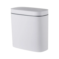 Відро для сміття сенсорне овальне Mixxus Flat-TC0109 White 9л колір білий (MI7074)
