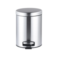 Відро для сміття з плавним закриттям кругле Mixxus Ellipse-TC0205 SS Color 5л колір нержавіюча сталь (MI707