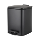 Відро для сміття з плавним закриттям квадратне Zerix Kubix-TC0106 Black 6л колір чорний (ZX5890)