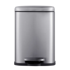 Відро для сміття з плавним закриттям прямокутне Mixxus Premium Style-TC0305 SS Color 5л колір нержавіюча сталь