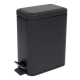 Відро для сміття з плавним закриттям прямокутне Zerix Sansa-TC0105 Black 5л колір чорний