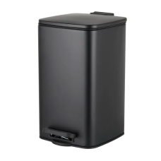 Відро для сміття з плавним закриттям квадратне Zerix Kubix-TC0108 Black 8л колір чорний (ZX5892)