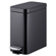 Відро для сміття з плавним закриттям прямокутне Mixxus Premium Quadro-TC0105 Black 5л колір чорний