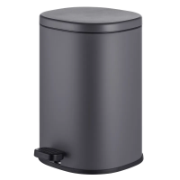 Відро для сміття з плавним закриттям овальне Mixxus Premium Olivary-TC0105 Graphite 5л колір графіт