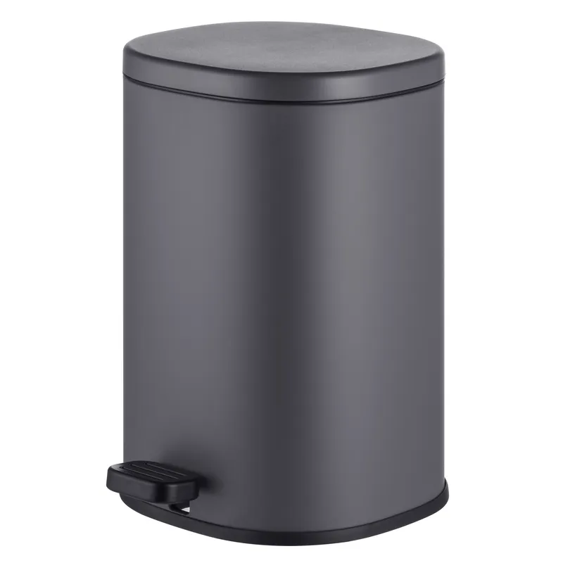 Відро для сміття з плавним закриттям овальне Mixxus Premium Olivary-TC0105 Graphite 5л колір графіт