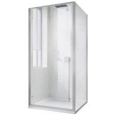 Душевая кабина без поддона Koer SR SC08-90x90x200-TR-01 прозрачное стекло Easy Clean 6мм, хром (KR5