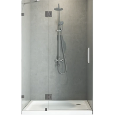 Дверь в нишу Koer SR SD04-120x200-TR-07 прозрачное стекло Easy Clean 10мм, графит (KR5388)
