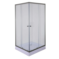 Душевая кабина с низким поддоном Mixxus CUBIC SCT01-90x90x195-TR GRAPHITE прозрачное стекло 4мм (MI