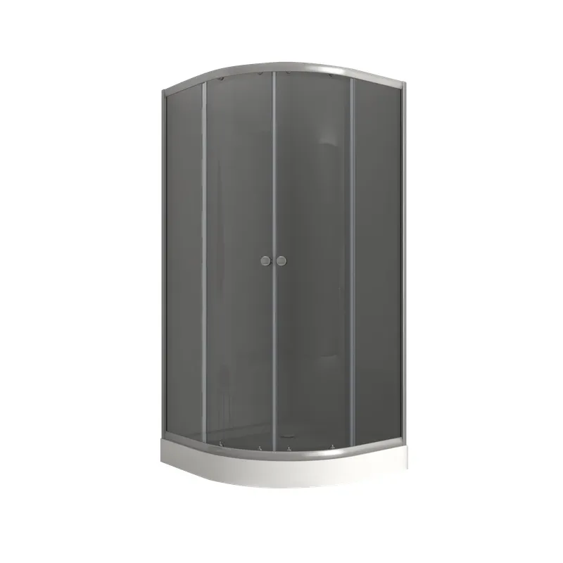 Душевая кабина с низким поддоном Mixxus PLAIN SCT02-90x90x195-GR SATIN серое тонированное стекло 4м