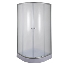 Душевая кабина с низким поддоном Mixxus PLAIN SCT02-100x100x195-FB SATIN матовое стекло 4мм (MI6897