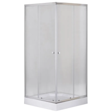 Душевая кабина с низким поддоном Mixxus CUBIC SCT01-100x100x195-FB CHROME матовое стекло 4мм (MI690