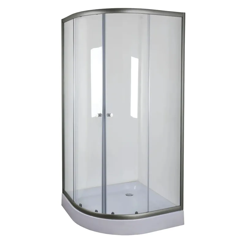 Душевая кабина без поддона Mixxus PLAIN SC01-90x90x185-TR GRAPHITE прозрачное стекло 4мм (MI6902)