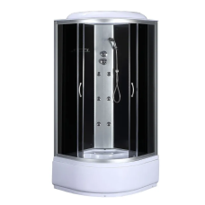 Бокс душевой с гидромассажем Mixxus STRONG SBH01-90x90x215-GR SATIN с высоким поддоном (MI6889)