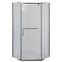 Душевая кабина с низким поддоном Mixxus LINES SCT01-90x90x198-TR GRAPHITE прозрачное стекло 6мм (MI