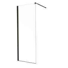 Душевая перегородка Mixxus Premium FLAT SP02-90x200-TR Black Walk-In прозрачное стекло 8мм (MI6855)