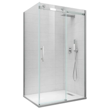 Боковая стенка для кабины Koer SR SW01-90x200-TR-01 прозрачное стекло Easy Clean 8мм, хром (KR5381)