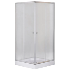 Душевая кабина с низким поддоном Mixxus CUBIC SCT01-90x90x195-FB CHROME матовое стекло 4мм (MI6903)