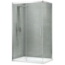 Боковая стенка для кабины Koer SR SW05-90x200-TR-01 прозрачное стекло Easy Clean 6мм, хром (KR5407)