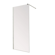 Душевая перегородка Mixxus Premium FLAT SP01-120x200-TR Chrome Walk-In прозрачное стекло 8мм (MI685