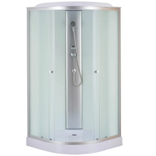 Бокс душевой без гидромассажа Mixxus STRONG SB02-90x90x215-FB SATIN с низким поддоном (MI6886)
