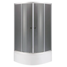 Душевая кабина с высоким поддоном Mixxus PLAIN SCT01-90x90x195-GR SATIN серое тонированное стекло 4