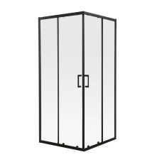 Душевая кабина без поддона Mixxus Premium DIVERSE SC02-90x90x195-TR Black прозрачное стекло 5мм (MI