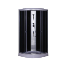 Бокс душевой без гидромассажа Mixxus STRONG SB02-90x90x215-GR SATIN с низким поддоном (MI6887)