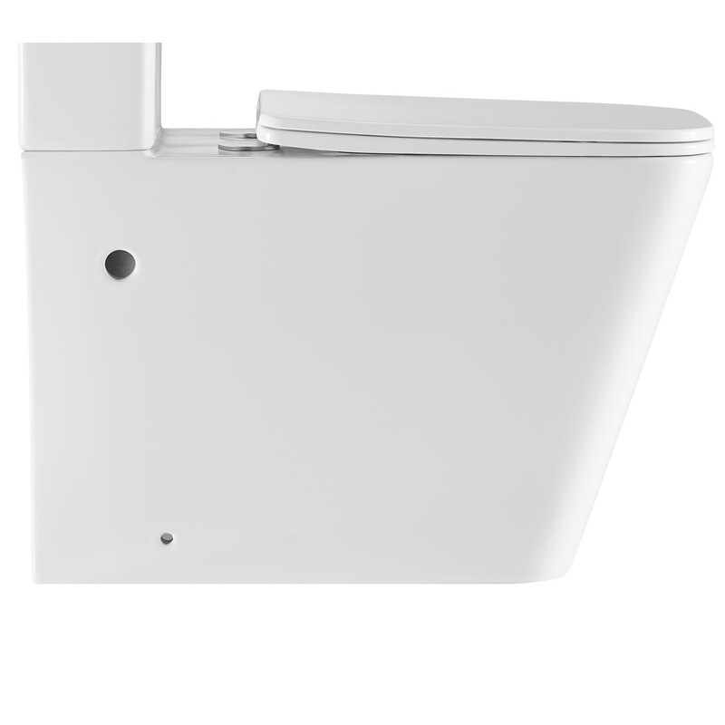 Чаша унитаза-компакта Mixxus Premium Quadro-0402-R Bowl 675х390х855 Rimless без сиденья (MI8340)
