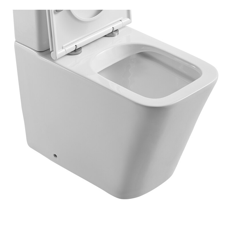 Чаша унитаза-компакта Mixxus Premium Quadro-0401-R Bowl 610х365х825 Rimless без сиденья (MI8339)