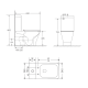 Бачок для унитаза-компакта Mixxus Premium Style-0401-T3 Tank 620х365х805 со сливной арматурой (MI83