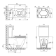 Бачок для унитаза-компакта Mixxus Premium Ellipse-0402-T1 Tank 660х390х855 со сливной арматурой (MI