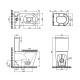 Бачок для унитаза-компакта Mixxus Premium Bevel-0402-R Tank 670х390х880 со сливной арматурой (MI832