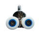 Ролики для душевых кабин двойные колеса MIXXUS PREMIUM ROLLERS SCP02-1 CHROME нижние (23mm для DIVE