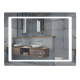 Дзеркало Mixxus Style MR03-80x60 (годинник, LED-підсвічування, антизапотівання) (MI6005)