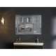 Дзеркало Mixxus Style MR03-80x60 (годинник, LED-підсвічування, антизапотівання) (MI6005)