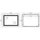 Дзеркало Mixxus Style MR03-80x60 (годинник, LED-підсвічування, антизапотівання) (MI6005)