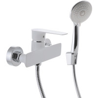 Змішувач для душу джойстиковий з латуні Mixxus Premium Eva 003 (MI5812) колір Білий