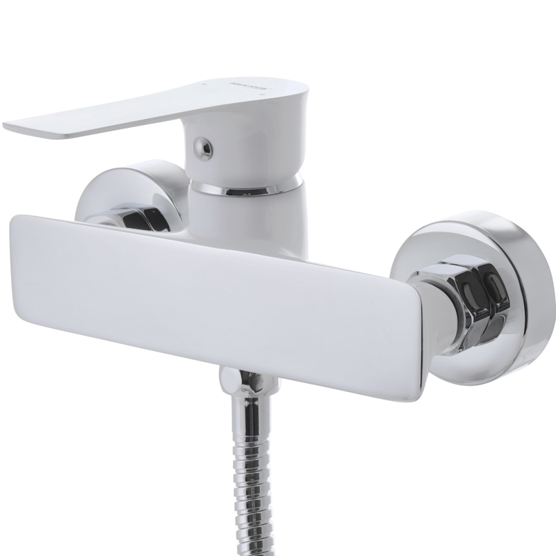 Змішувач для душу джойстиковий з латуні Mixxus Premium Eva 003 (MI5812) колір Білий