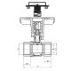 Кран шаровый с пластиковой ручкой и термометром Koer KR.240 - 3/4" ГГ (KR3118)