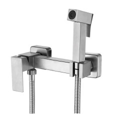 Смеситель с гигиеническим душем Mixxus KUB-222 из нерж. стали SUS304 (MI6092)