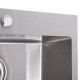 Кухонна мийка врізна з нержавіючої сталі прямокутна Mixxus MX5843-200x1.0-Satin (MX0575) колір Сталевий