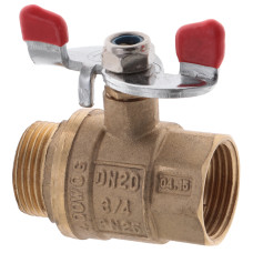 Кран шаровый СК 3/4" ГШБ Б/Н ART.607 (WP0130)