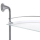 Полиця кутова Zerix LR1507-2 двоярусна скляна