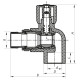 Кран радиаторный 20x1/2 угловой PPR Koer K0157.PRO (KP0201)