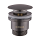 Донный клапан для умывальника Koer PW-01-07 1 1/4'' (кнопка) (Графит) (KR3404)